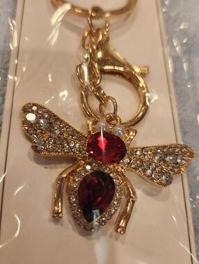 Nicole Bee Bag Charm / Keychain Gold-tone